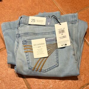 7 For All Mankind Light Blue Skinny Jeans
